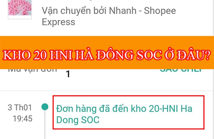 Kho 20 HNI Hà Đông SOC ở đâu? Có được lấy hàng kho không?